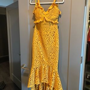 Two Sisters The Label Golden Dress